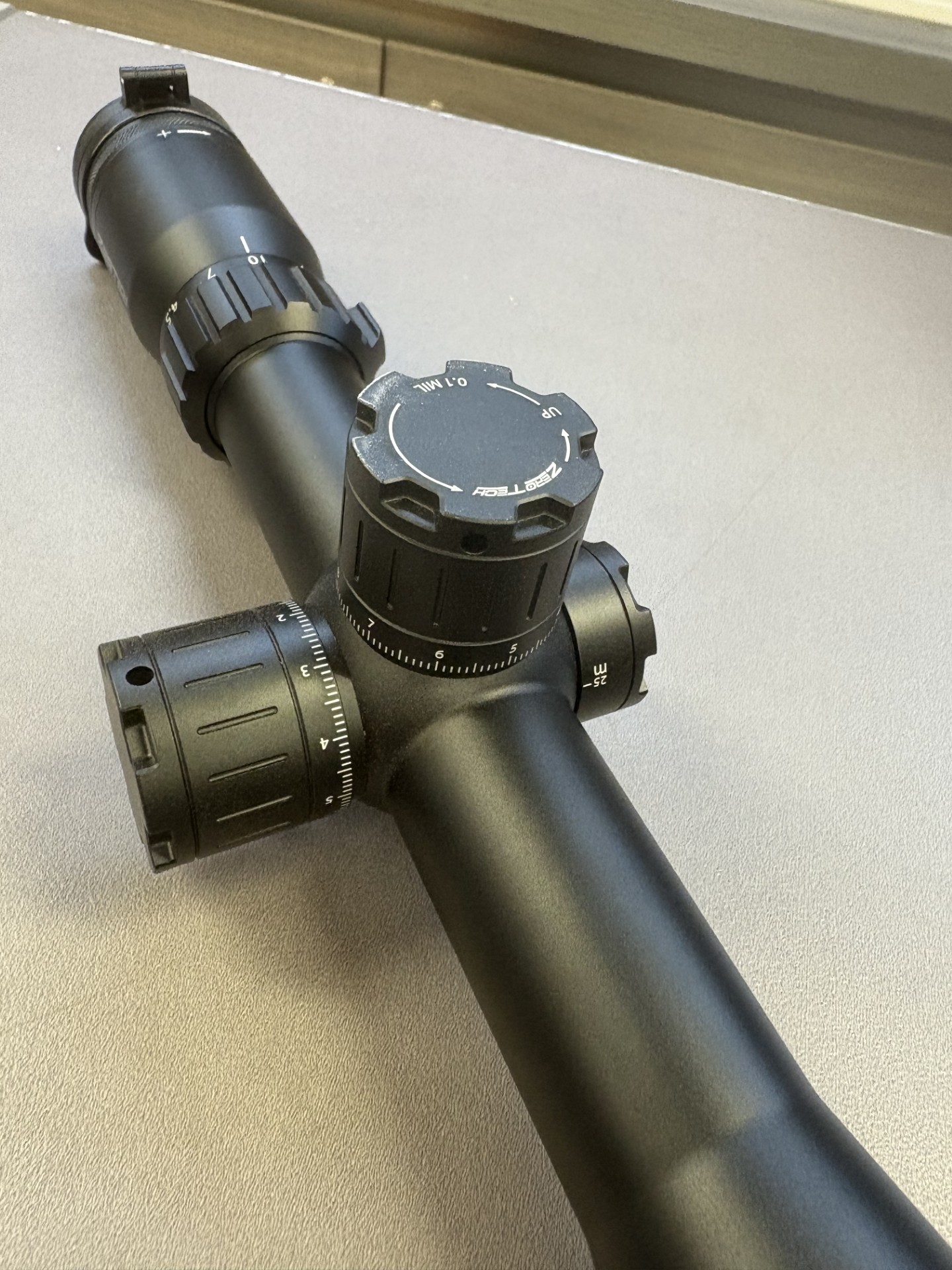 EX DISPLAY ZeroTech Trace ADV 4.5-27x50 Scope with RMG FFP MRAD Reticle ...
